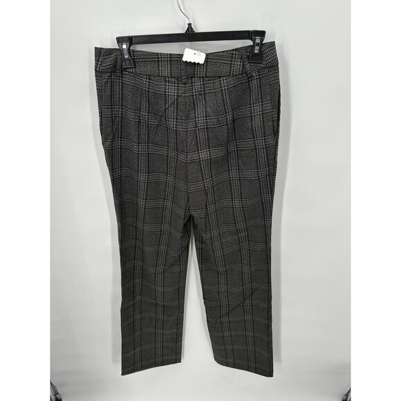 SANCTUARY NWT Evereve Chcarcoal Plaid Soho Trouser Pant // 25 - Picture 10 of 11